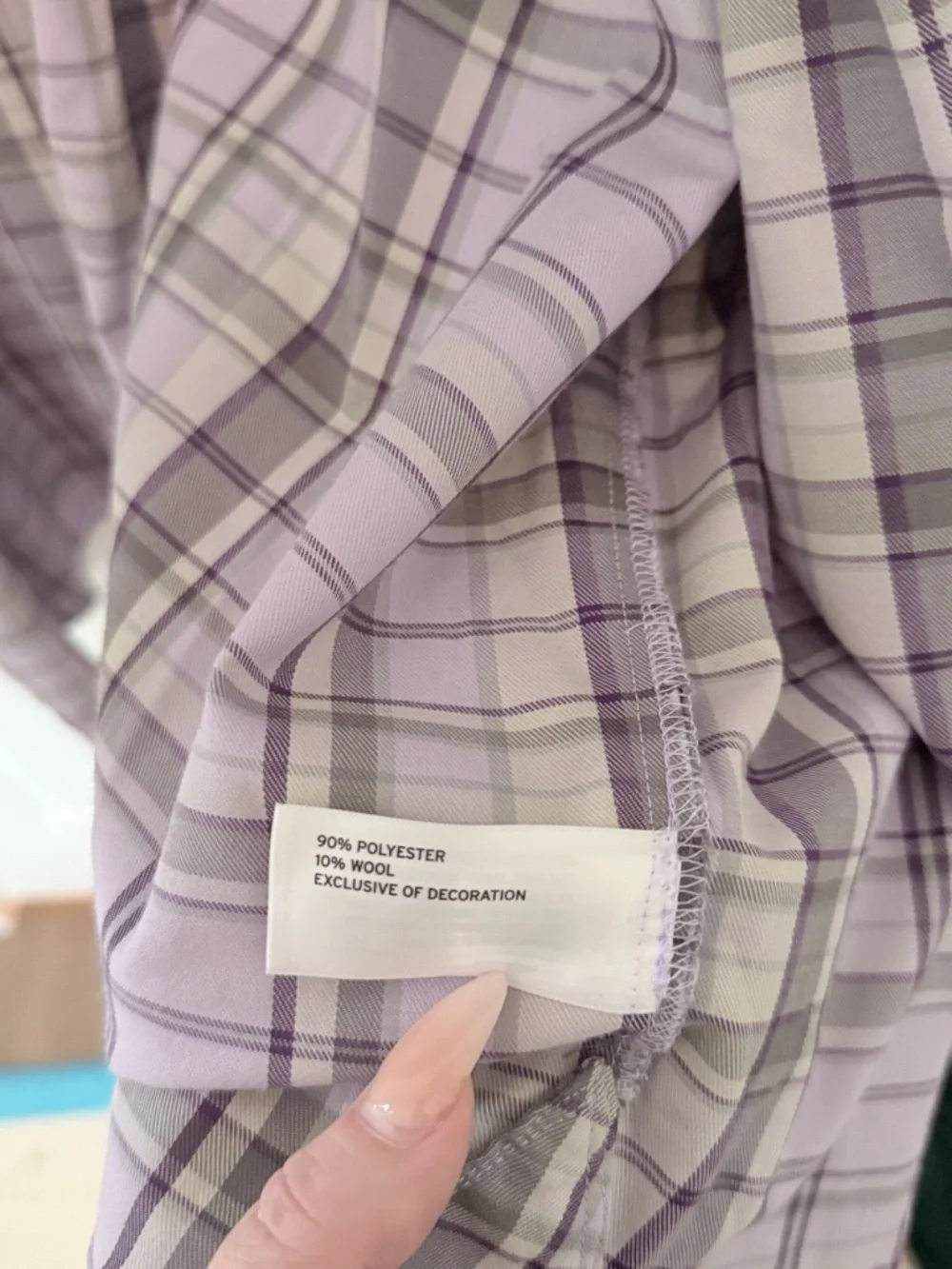 Alaskan Hardgear by Duluth trading Company Light Lavender and Gray Plaid Shirt - Picture 6 of 6